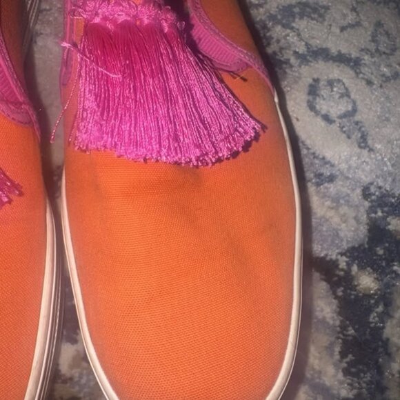 Kate Spade Ked Orange and Pink Loafers Size 10 - Picture 8 of 9